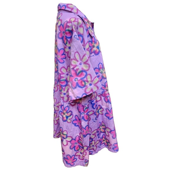 Collusion Floral Twill Button Down Smock Dress Plus Size 18 Flower Child Boho - Picture 4 of 9